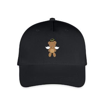 Teddy angel - Organic Kids’ Baseball Cap - black - Front