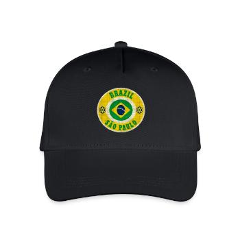 Brasilien Sao Paulo / Geschenk / Geschenkidee - Kinder Bio Basecap - Schwarz - Vorne