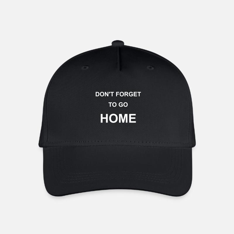 don´t forget to go home - Kinder Bio Basecap - Schwarz