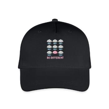 Be different - Organic Kids’ Baseball Cap - black - Front
