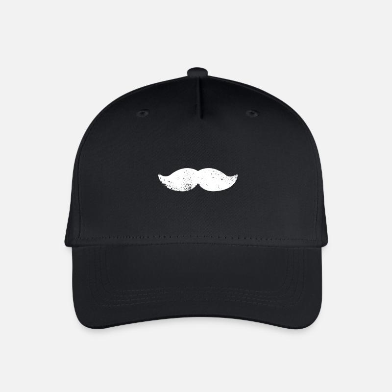 mustache beard mustache hipster - Organic Kids’ Baseball Cap - black