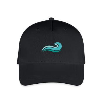 Wave - Organic Kids’ Baseball Cap - black - Front