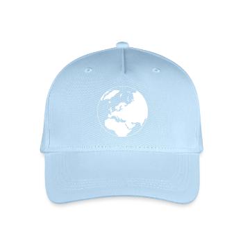 Eine Weltkarte - Kinder Bio Basecap - Hellblau - Vorne