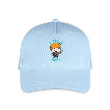 Singer - Organic Kids’ Baseball Cap - light blue - Front