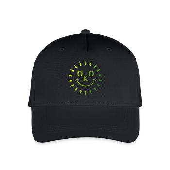 Eco Organic Sun Rays Nature Icône de la durabilité - Casquette de baseball bio Enfant - noir - Devant