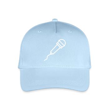 microphone - Organic Kids’ Baseball Cap - light blue - Front