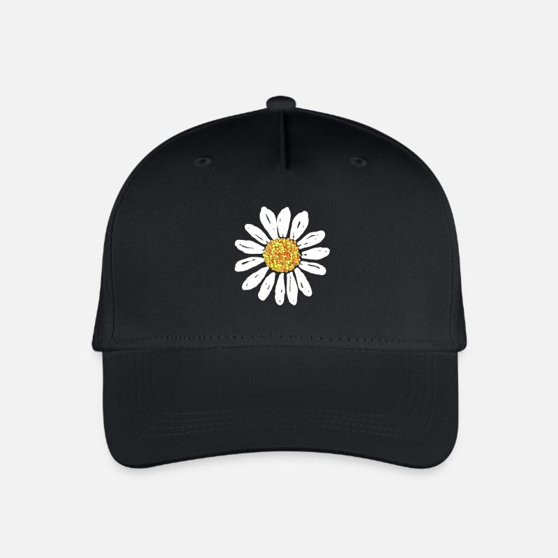 Fleur de marguerite - Casquette de baseball bio Enfant - noir