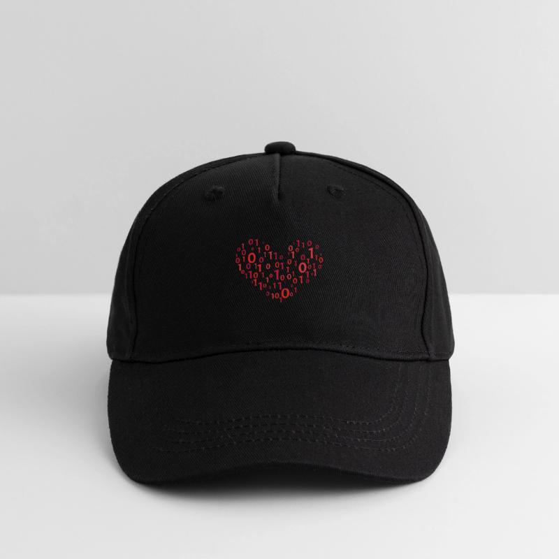 Code de cœur informatique Codage Casquette de baseball bio Enfant