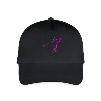 Kolibri mit Herz - Kinder Bio Basecap - Schwarz - Vorne