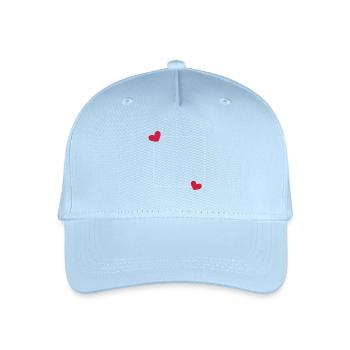 Heart Frame Ornament Line - Organic Kids’ Baseball Cap - light blue - Front