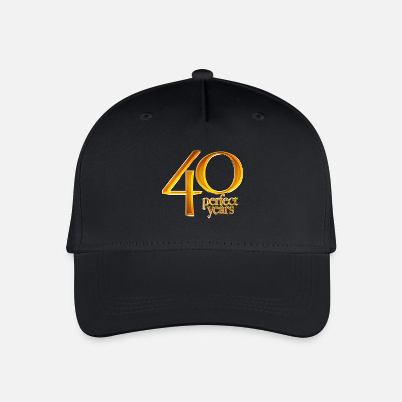 40e anniversaire - Casquette de baseball bio Enfant - noir