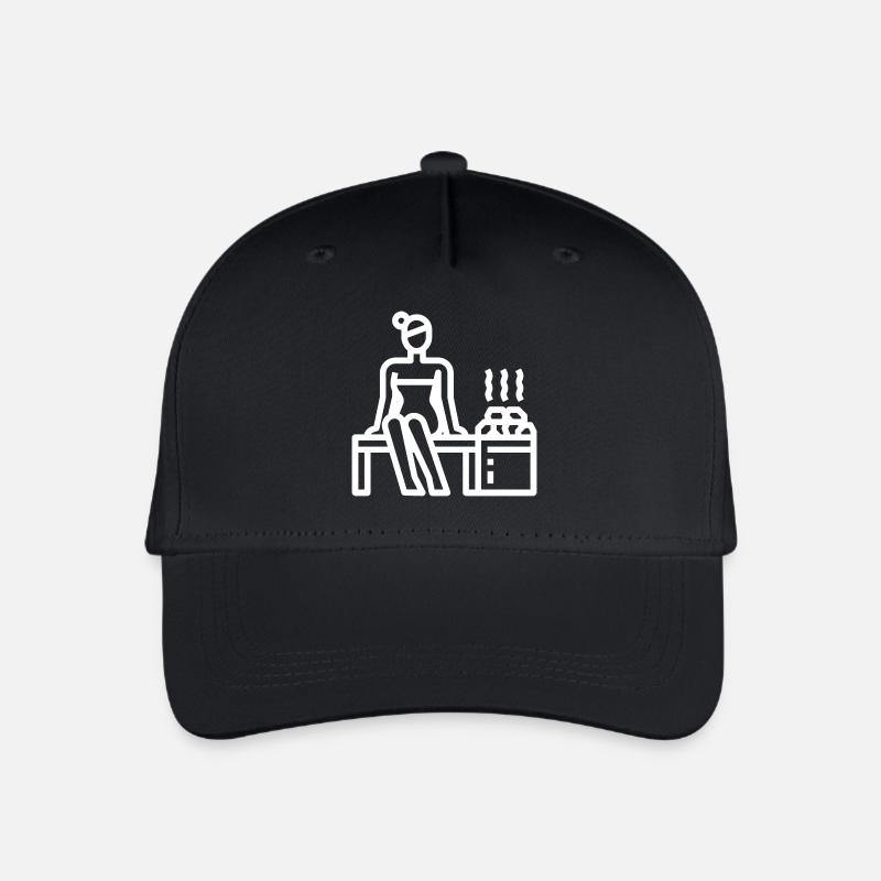 Sauna Saunieren - Casquette de baseball bio Enfant - noir