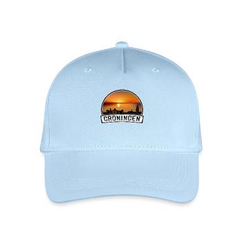Groningen Netherlands Skyline Vintage Sunset Trave - Organic Kids’ Baseball Cap - light blue - Front