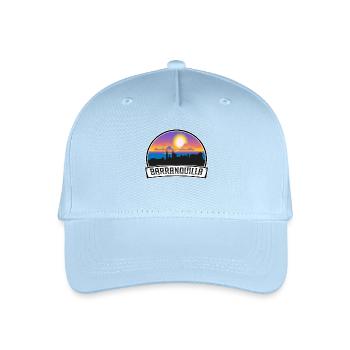 Barranquilla Colombia Skyline Vintage Sunset Trave - Organic Kids’ Baseball Cap - light blue - Front