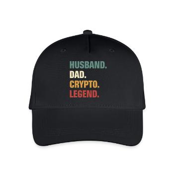 Crypto Papa - Casquette de baseball bio Enfant - noir - Devant