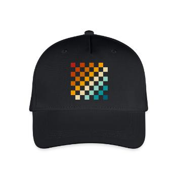 Échiquier rétro - Casquette de baseball bio Enfant - noir - Devant