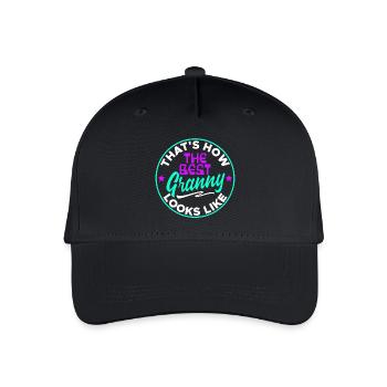 Cool Statement Beste Oma Enkelkind Großmutter - Kinder Bio Basecap - Schwarz - Vorne