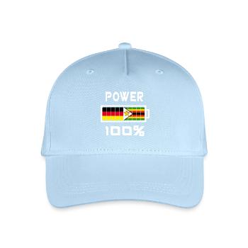 100 Power Allemagne Zimbabwe - Casquette de baseball bio Enfant - bleu clair - Devant