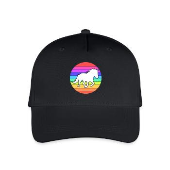 Chevaux Cheval Fou Haflinger Galop Chevaux islandais - Casquette de baseball bio Enfant - noir - Devant