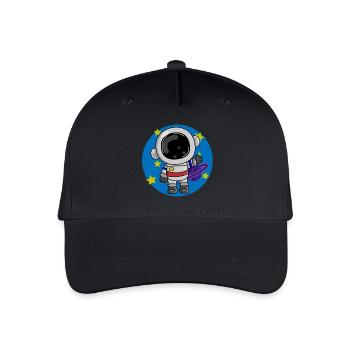 Astronaut, Cosmos, Spaceman - Organic Kids’ Baseball Cap - black - Front
