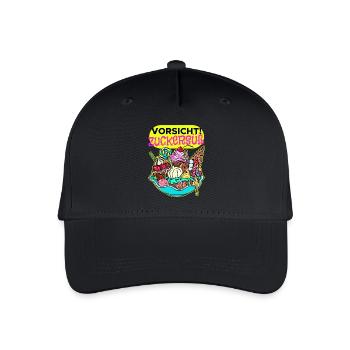 Süßigkeiten Schokolade Statement Nachspeise Bonbon - Kinder Bio Basecap - Schwarz - Vorne