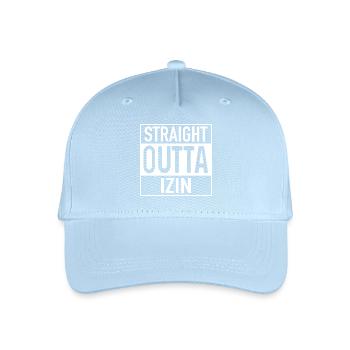 Straight OUTTA Izin - Kinder Bio Basecap - Hellblau - Vorne