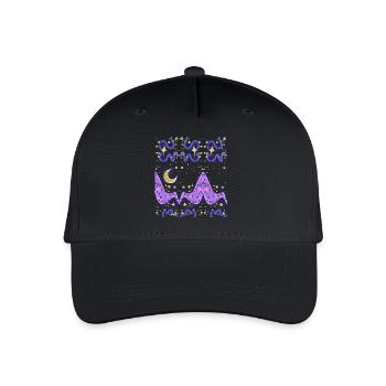Ciel nocturne funky - Casquette de baseball bio Enfant - noir - Devant