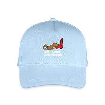 Animal Sloth Tired Lazy Jungle Statement - Organic Kids’ Baseball Cap - light blue - Front