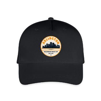 Arlington Skyline Retro Badge - Organic Kids’ Baseball Cap - black - Front