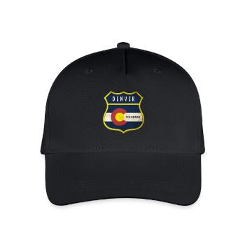 Denver Colorado Wappen Design - Kinder Bio Basecap - Schwarz - Vorne