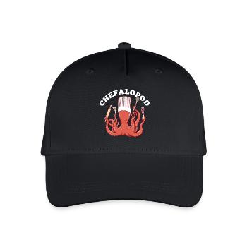 Poulpe Chef de Cuisine - Casquette de baseball bio Enfant - noir - Devant