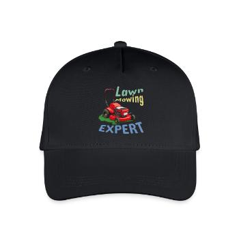 Expert en tonte de pelouse - Casquette de baseball bio Enfant - noir - Devant