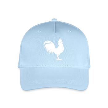 tierdesigns für alltag, hahnensilhouette - Kinder Bio Basecap - Hellblau - Vorne