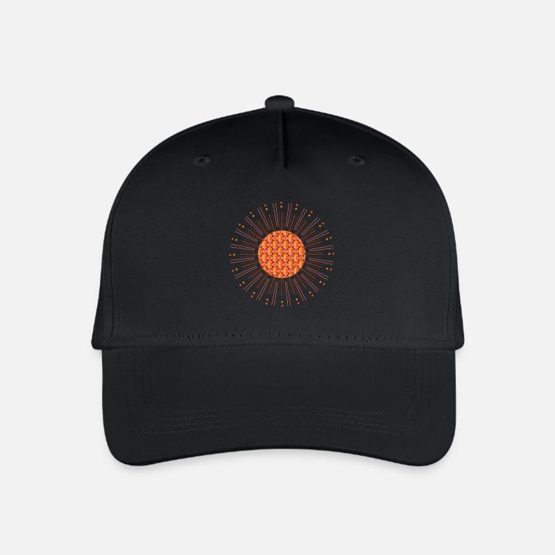 Mandala soleil - Casquette de baseball bio Enfant - noir