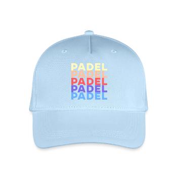 Padel Training Spruch Sportart Padelspiel Spieler - Kinder Bio Basecap - Hellblau - Vorne