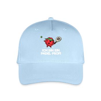 Sport Padel Statement Padel Game Player Racket - Organic Kids’ Baseball Cap - light blue - Front