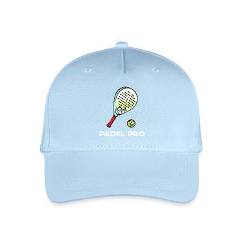 Padel Game Butterfly Ball Padel Statement Racket - Organic Kids’ Baseball Cap - light blue - Front