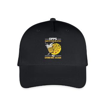 Dart Bier Kneipen Design - Kinder Bio Basecap - Schwarz - Vorne