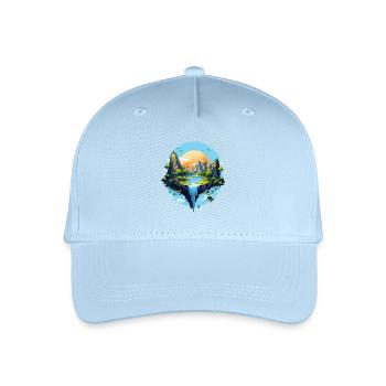 Landscape - Organic Kids’ Baseball Cap - light blue - Front