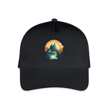 Landscape - Organic Kids’ Baseball Cap - black - Front