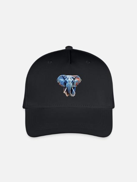 Éléphant - Casquette de baseball bio Enfant - noir