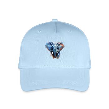 Elefant - Kinder Bio Basecap - Hellblau - Vorne