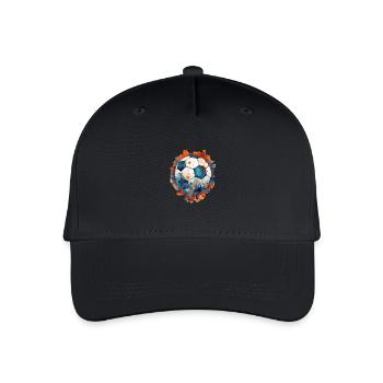 Soccer Ball - Organic Kids’ Baseball Cap - black - Front