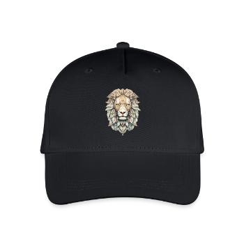 Lion - Organic Kids’ Baseball Cap - black - Front