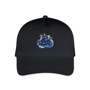 Blaubeere - Kinder Bio Basecap - Schwarz - Vorne