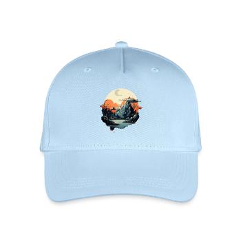Landscape - Organic Kids’ Baseball Cap - light blue - Front