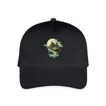 Landscape - Organic Kids’ Baseball Cap - black - Front