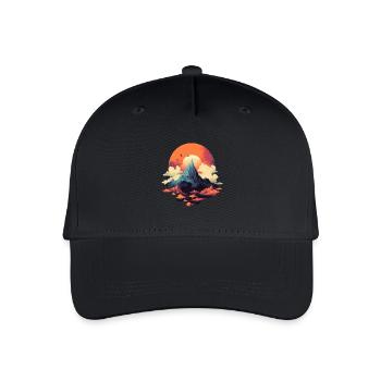 Landscape - Organic Kids’ Baseball Cap - black - Front