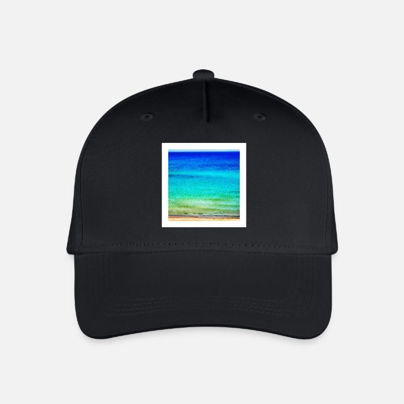 Sea - Organic Kids’ Baseball Cap - black