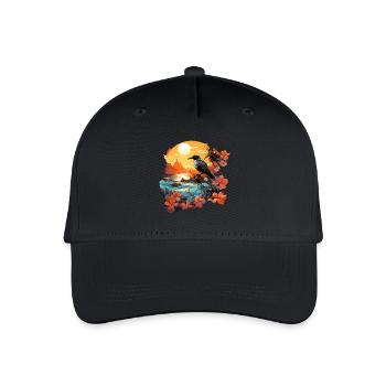 Tropical - Organic Kids’ Baseball Cap - black - Front